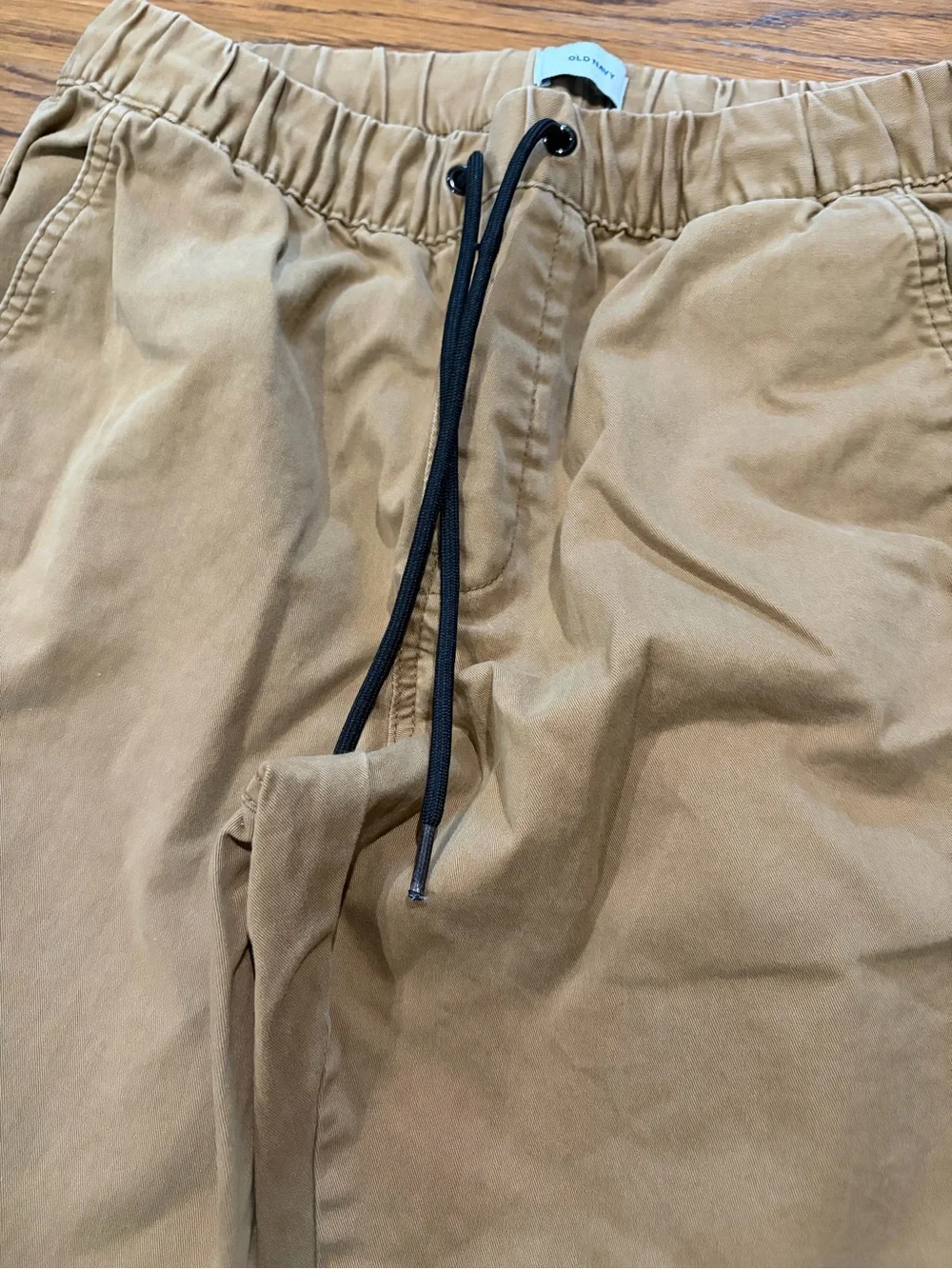 Men’s Lot Old Navy Chino Joggers Khaki/ Long Sleeve Active Full Zip Hoodie Small